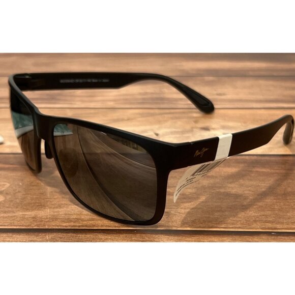 Maui Jim Red Sands RX-ABLE Sunglasses 432-2M Grey Lenses Black Matte Frame - Picture 7 of 9